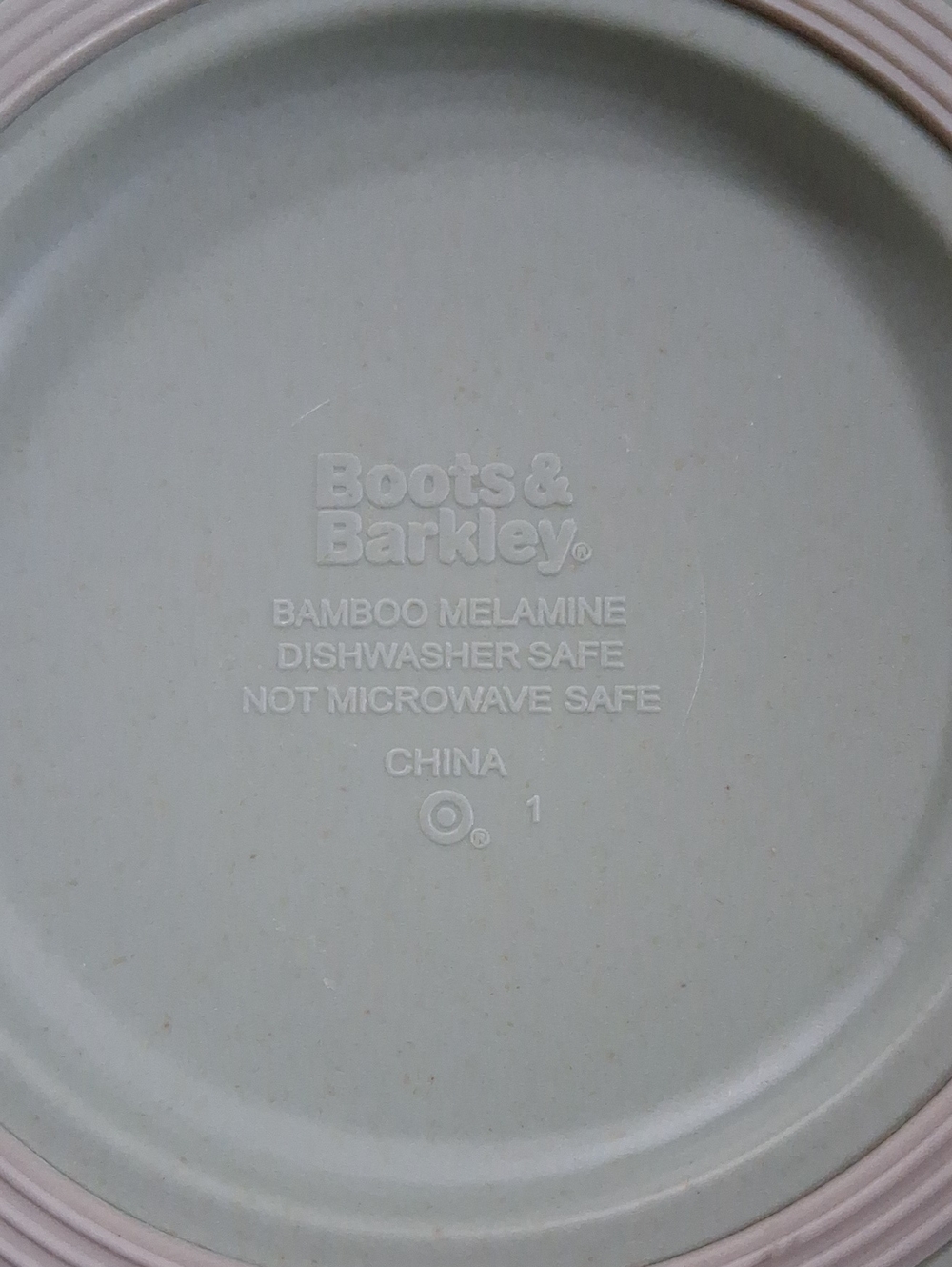 Boots & Barkley Light Green Bamboo Melamine Pwt Bowls Set Of 2 - Picture 2 of 2